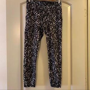 lululemon athletica Black and White Patterned Leggings
